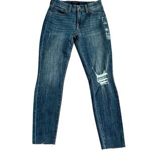 Women's New Lucky Brand Size 2 26 Mid Rise Ava Skinny Jeans